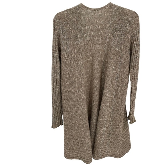 free people Women’s Oversized Open Cardigan  sweater size small Oatmeal - Picture 2 of 10